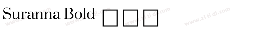 Suranna Bold字体转换